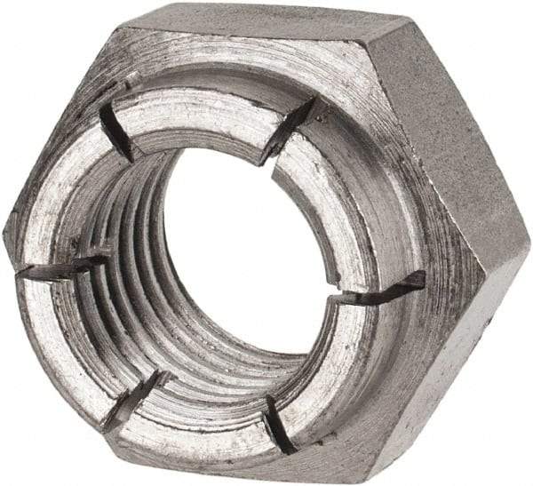 Flex-Loc - 3/4-10 UNC Grade 2 Heavy Hex Lock Nut with Expanding Flex Top - Uncoated, Meets Military Specifications - Top Tool & Supply