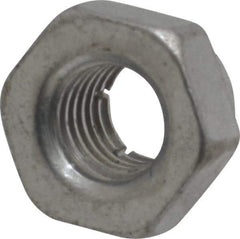 Flex-Loc - 1/4-28 UNJF Grade 2 Hex Lock Nut with Expanding Flex Top - Cadmium-Plated Finish, Meets Military Specifications - Top Tool & Supply