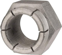 Flex-Loc - 1-12 UNF Grade 2 Hex Lock Nut with Expanding Flex Top - 1-7/16" Width Across Flats, Cadmium-Plated Finish - Top Tool & Supply