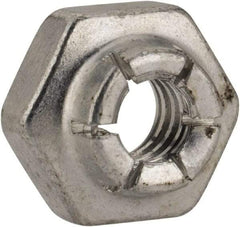 Flex-Loc - #10-24 UNJC Grade 2 Hex Lock Nut with Expanding Flex Top - Cadmium-Plated Finish, Meets Military Specifications - Top Tool & Supply