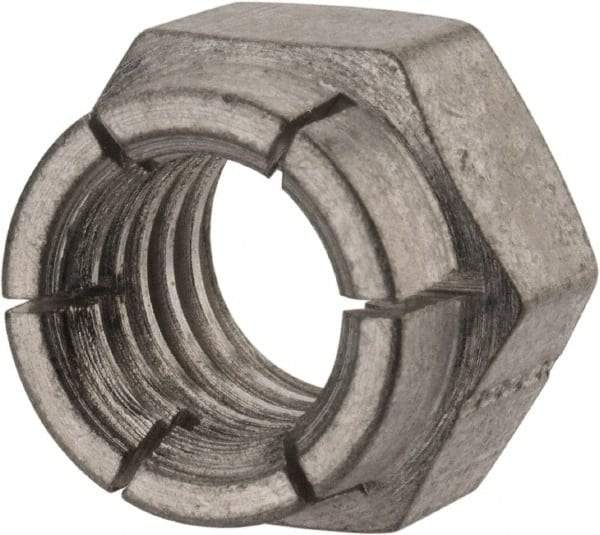 Flex-Loc - 7/16-14 UNC Grade 2 Hex Lock Nut with Expanding Flex Top - Cadmium-Plated Finish, Meets Military Specifications - Top Tool & Supply