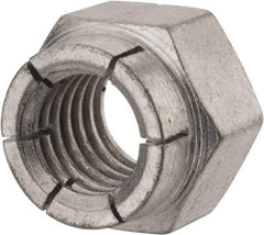 Flex-Loc - 1/2-13 UNC Grade 2 Hex Lock Nut with Expanding Flex Top - Cadmium-Plated Finish, Meets Military Specifications - Top Tool & Supply