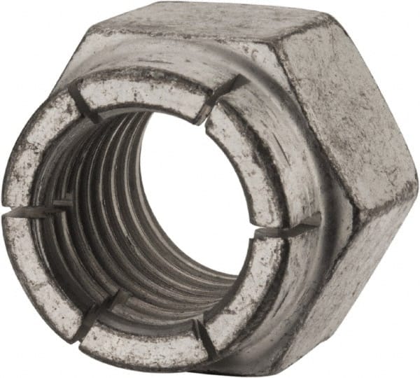 Flex-Loc - 3/4-10 UNC Grade 2 Hex Lock Nut with Expanding Flex Top - Top Tool & Supply