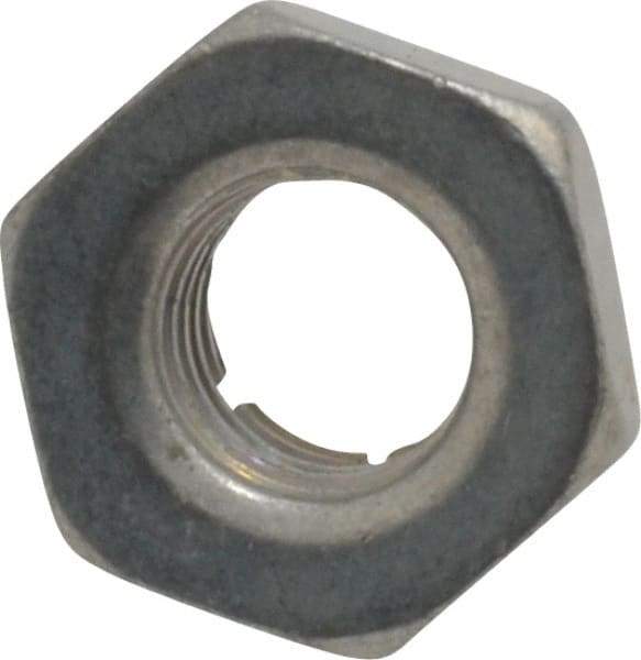 Flex-Loc - 1/4-28 UNJF Grade 2 Hex Lock Nut with Expanding Flex Top - 7/32" High, Cadmium-Plated Finish, Meets Military Specifications - Top Tool & Supply