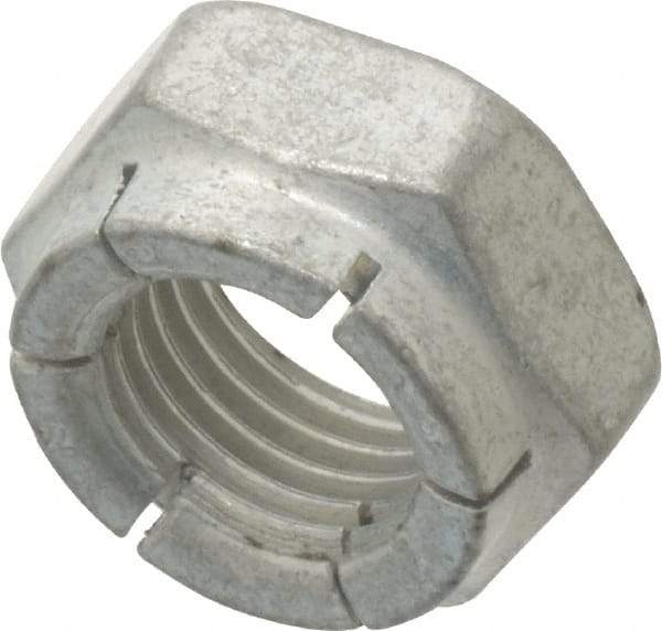 Flex-Loc - 3/8-24 UNJF Grade 2 Hex Lock Nut with Expanding Flex Top - 9/32" High, Cadmium-Plated Finish, Meets Military Specifications - Top Tool & Supply