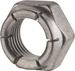 Flex-Loc - 7/16-20 UNJF Grade 2 Hex Lock Nut with Expanding Flex Top - 21/64" High, Cadmium-Plated Finish, Meets Military Specifications - Top Tool & Supply