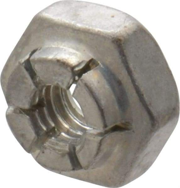 Flex-Loc - #8-32 UNJC Grade 2 Hex Lock Nut with Expanding Flex Top - 3/16" High, Cadmium-Plated Finish, Meets Military Specifications - Top Tool & Supply