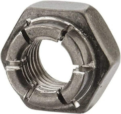 Flex-Loc - 1/4-28 UNJF 18-8 Hex Lock Nut with Expanding Flex Top - Uncoated, Meets Military Specifications - Top Tool & Supply