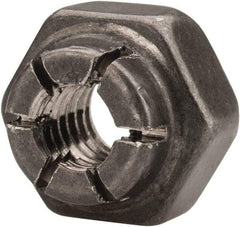 Flex-Loc - #8-32 UNJC 18-8 Hex Lock Nut with Expanding Flex Top - Uncoated, Meets Military Specifications - Top Tool & Supply