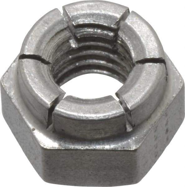 Flex-Loc - 5/16-18 UNC 18-8 Hex Lock Nut with Expanding Flex Top - Uncoated, Meets Military Specifications - Top Tool & Supply