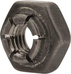 Flex-Loc - #10-32 UNJF 18-8 Hex Lock Nut with Expanding Flex Top - 3/16" High, Uncoated, Meets Military Specifications - Top Tool & Supply