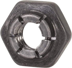 Flex-Loc - #10-24 UNJC 18-8 Hex Lock Nut with Expanding Flex Top - 3/16" High, Uncoated, Meets Military Specifications - Top Tool & Supply