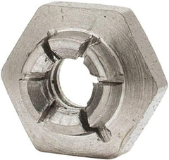 Flex-Loc - #6-32 UNJC 18-8 Hex Lock Nut with Expanding Flex Top - 5/16" Width Across Flats, 9/64" High, Uncoated, Meets Military Specifications - Top Tool & Supply