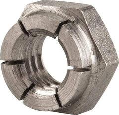 Flex-Loc - 5/16-18 UNC 18-8 Hex Lock Nut with Expanding Flex Top - 17/64" High, Uncoated, Meets Military Specifications - Top Tool & Supply