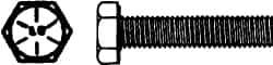 Value Collection - 2-12 UN, 10" Length Under Head Hex Head Cap Screw - Partially Threaded, Grade 8 Alloy Steel, Uncoated, 3" Hex - Top Tool & Supply