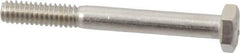 Value Collection - 1/4-20 UNC, 2-1/4" Length Under Head Hex Head Cap Screw - Partially Threaded, Grade 18-8 Stainless Steel, Uncoated, 7/16" Hex - Top Tool & Supply