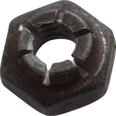 Flex-Loc - #10-24 UNJC Grade 2 Hex Lock Nut with Expanding Flex Top - 3/16" High, Uncoated, Meets Military Specifications - Top Tool & Supply