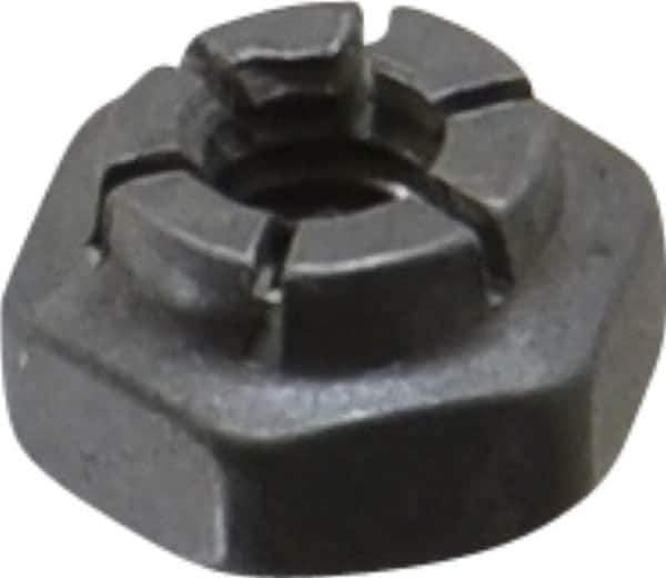 Flex-Loc - #8-32 UNJC Grade 2 Hex Lock Nut with Expanding Flex Top - 3/16" High, Uncoated, Meets Military Specifications - Top Tool & Supply