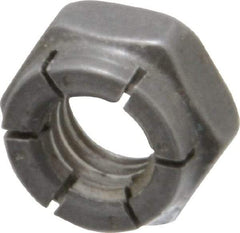 Flex-Loc - 5/16-18 UNC Grade 2 Hex Lock Nut with Expanding Flex Top - 17/64" High, Uncoated, Meets Military Specifications - Top Tool & Supply