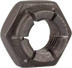 Flex-Loc - 1/4-28 UNJF Grade 2 Hex Lock Nut with Expanding Flex Top - 7/32" High, Uncoated, Meets Military Specifications - Top Tool & Supply