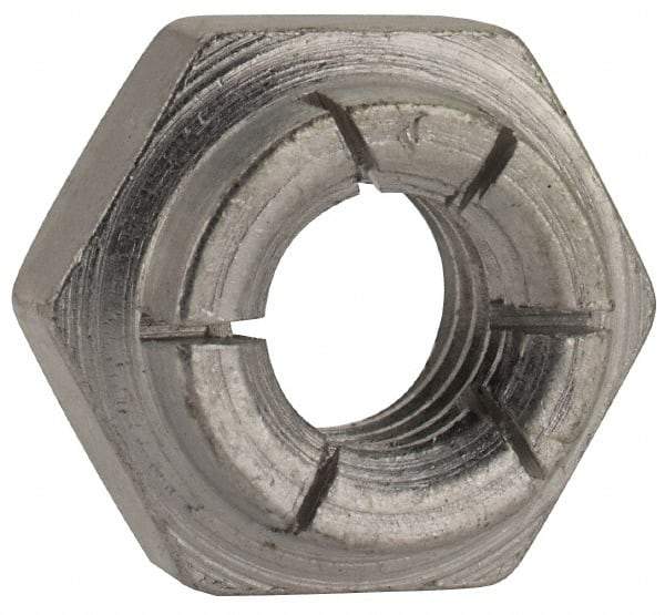 Flex-Loc - 5/16-18 UNC Grade 2 Heavy Hex Lock Nut with Expanding Flex Top - Cadmium-Plated Finish, Meets Military Specifications - Top Tool & Supply