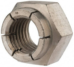 Flex-Loc - 7/8-9 UNC Grade 2 Heavy Hex Lock Nut with Expanding Flex Top - Cadmium-Plated Finish, Meets Military Specifications - Top Tool & Supply