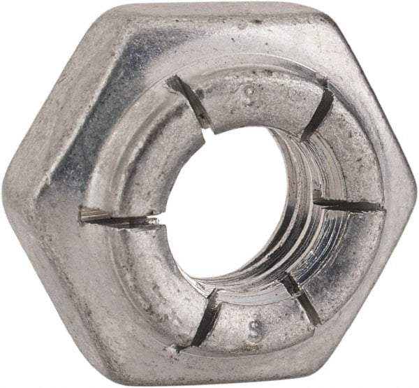 Flex-Loc - 5/16-18 UNC Grade 2 Heavy Hex Lock Nut with Expanding Flex Top - 17/64" High, Cadmium-Plated Finish, Meets Military Specifications - Top Tool & Supply