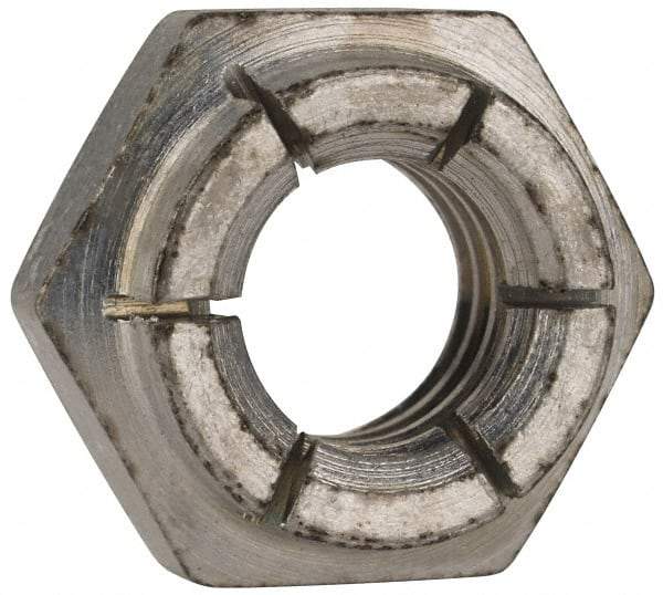 Flex-Loc - 3/8-16 UNC Grade 2 Heavy Hex Lock Nut with Expanding Flex Top - 9/32" High, Cadmium-Plated Finish, Meets Military Specifications - Top Tool & Supply