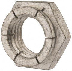 Flex-Loc - 1-8 UNC Grade 2 Heavy Hex Lock Nut with Expanding Flex Top - Cadmium-Plated Finish, Meets Military Specifications - Top Tool & Supply