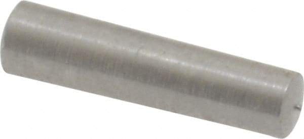 Value Collection - Size 3/0, 0.1146" Small End Diam, 0.125" Large End Diam, Uncoated Steel Taper Pin - Grade C-12L14, 1/2" OAL, 1/2 Pin Length - Top Tool & Supply