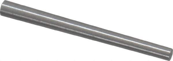 Value Collection - Size 2/0, 0.1098" Small End Diam, 0.141" Large End Diam, Uncoated Steel Taper Pin - Grade C-12L14, 1-1/2" OAL, 1-1/2 Pin Length - Top Tool & Supply