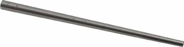 Value Collection - Size 0, 0.0936" Small End Diam, 0.156" Large End Diam, Uncoated Steel Taper Pin - Grade C-12L14, 3" OAL, 3 Pin Length - Top Tool & Supply