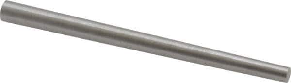 Value Collection - Size 3, 0.1566" Small End Diam, 0.219" Large End Diam, Uncoated Steel Taper Pin - Grade C-12L14, 3" OAL, 3 Pin Length - Top Tool & Supply