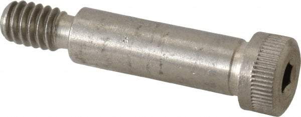 Value Collection - 5/16" Shoulder Diam x 1" Shoulder Length, 1/4-20 UNC, Hex Socket Shoulder Screw - 18-8 Stainless Steel - Top Tool & Supply