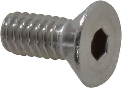 Value Collection - 1/4-20 UNC Hex Socket Drive, 82° Flat Screw - Grade 18-8 Stainless Steel, 5/8" OAL - Top Tool & Supply