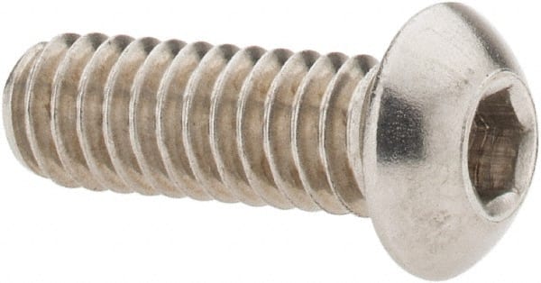 Value Collection - 1/4-20 UNC Hex Socket Button Cap Screw - Top Tool & Supply