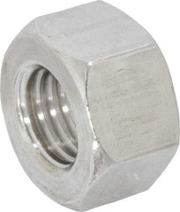 Value Collection - 3/4-10 UNC Stainless Steel Right Hand Heavy Hex Nut - 1-1/4" Across Flats, 47/64" High, Uncoated - Top Tool & Supply