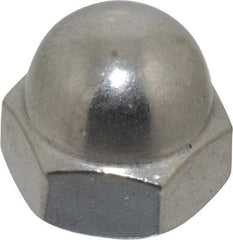 Value Collection - 5/16-18" UNC, 9/16" Width Across Flats, Stainless Steel Acorn Nut - 3/8" Overall Height, Grade 18-8 - Top Tool & Supply