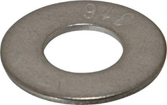 Value Collection - 3/4" Screw, Grade 316 Stainless Steel Standard Flat Washer - 13/16" ID x 2" OD, 0.148" Thick - Top Tool & Supply