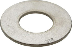 Value Collection - 7/8" Screw, Grade 316 Stainless Steel Standard Flat Washer - 15/16" ID x 2-1/4" OD, 0.165" Thick - Top Tool & Supply