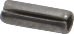 Value Collection - 1/16" Diam x 3/16" Long Slotted Spring Pin - Grade 420 Stainless Steel, Bright Finish - Top Tool & Supply