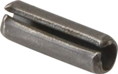 Made in USA - 5/64" Diam x 1/4" Long Slotted Spring Pin - Grade 420 Stainless Steel, Bright Finish - Top Tool & Supply