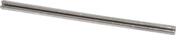 Value Collection - 5/64" Diam x 1-1/2" Long Slotted Spring Pin - Grade 420 Stainless Steel, Bright Finish - Top Tool & Supply