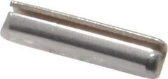 Made in USA - 3/32" Diam x 3/8" Long Slotted Spring Pin - Grade 420 Stainless Steel, Bright Finish - Top Tool & Supply