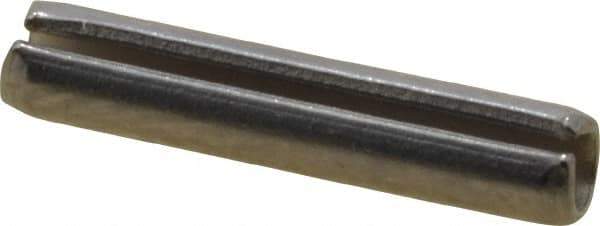 Value Collection - 3/32" Diam x 1/2" Long Slotted Spring Pin - Grade 420 Stainless Steel, Bright Finish - Top Tool & Supply