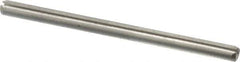 Made in USA - 3/32" Diam x 1-1/2" Long Slotted Spring Pin - Grade 420 Stainless Steel, Bright Finish - Top Tool & Supply