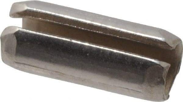 Made in USA - 1/8" Diam x 5/16" Long Slotted Spring Pin - Grade 420 Stainless Steel, Bright Finish - Top Tool & Supply