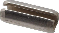 Made in USA - 1/8" Diam x 5/16" Long Slotted Spring Pin - Grade 420 Stainless Steel, Bright Finish - Top Tool & Supply