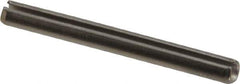 Made in USA - 1/8" Diam x 1-1/4" Long Slotted Spring Pin - Grade 420 Stainless Steel, Bright Finish - Top Tool & Supply