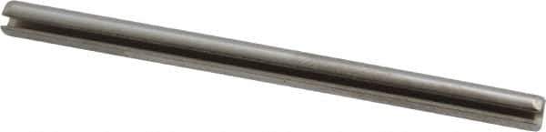 Made in USA - 1/8" Diam x 2" Long Slotted Spring Pin - Grade 420 Stainless Steel, Bright Finish - Top Tool & Supply